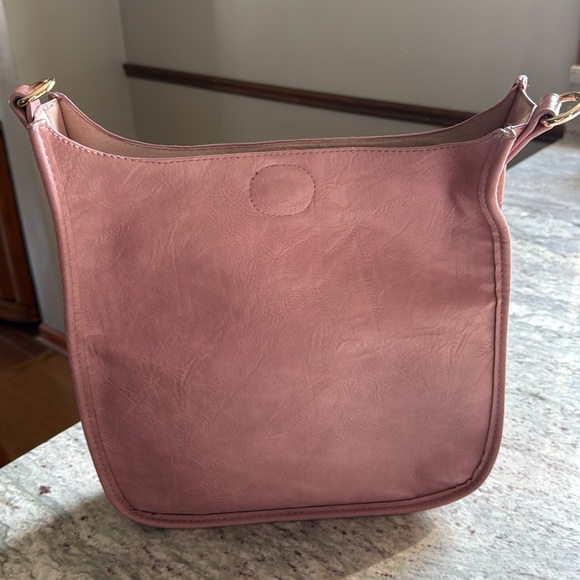 Adorned Classic Rose Pink Crossbody Messenger Bag - Picture 2 of 15